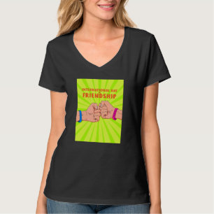 Camiseta O Amigo Dotou O Dia Internacional Da Amizade