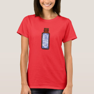 Camiseta O amor azul da garrafa da medicina do vintage é a
