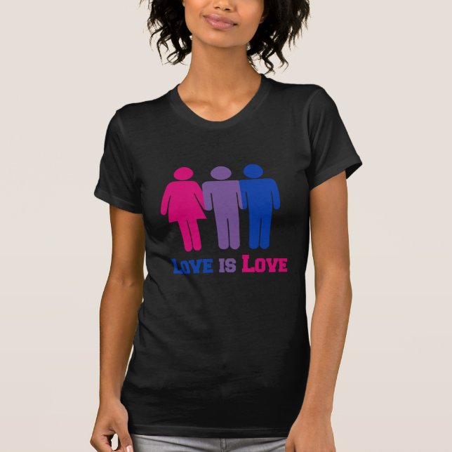 Camiseta O amor bissexual é amor - (Frente)