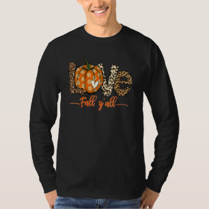 Camiseta O Amor Cai Em Todos Os Leopardo Imprime O Amor Da