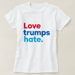 Camiseta O amor cai no ódio.