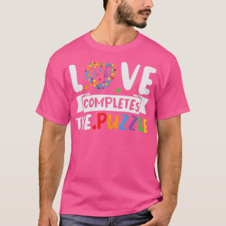 Camiseta O Amor Completa Os Autismos Engraçados Da Quebra-c