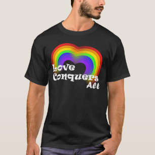 Camiseta O amor conquista toda a obscuridade do t-shirt