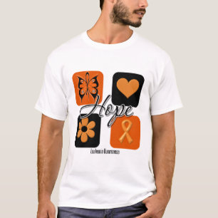 Camiseta O amor da esperança da leucemia inspira a