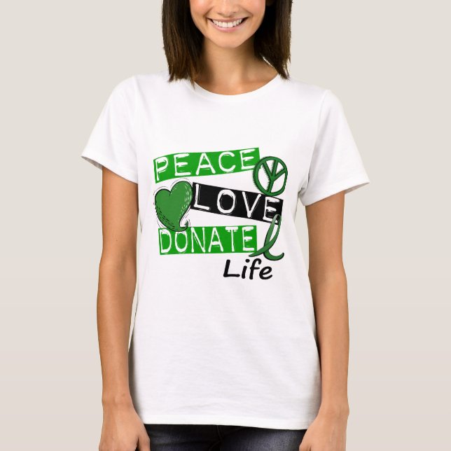 CAMISETA O AMOR DA PAZ DOA A VIDA (Frente)