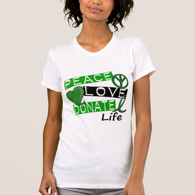 CAMISETA O AMOR DA PAZ DOA A VIDA (Frente)
