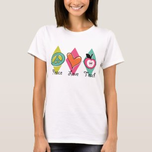 Camiseta O amor da paz ensina