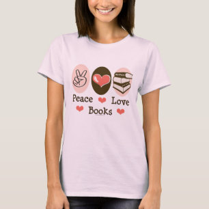 Camiseta O amor da paz registra o t-shirt do Bibliophile