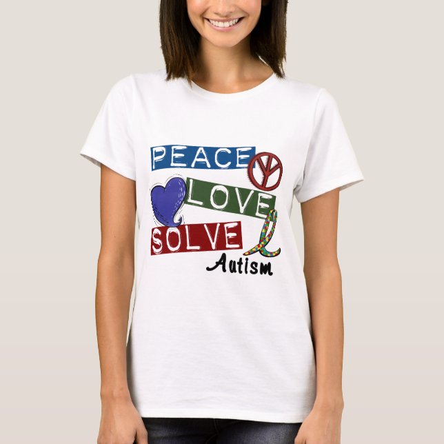 CAMISETA O AMOR DA PAZ RESOLVE O AUTISMO (Frente)