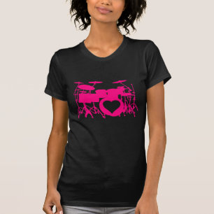 Camiseta O amor das meninas rufa o t-shirt escuro