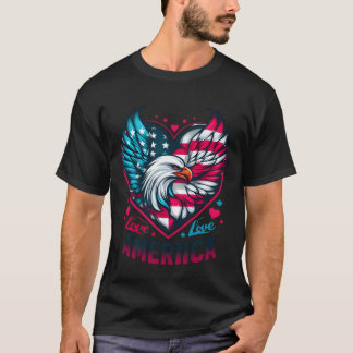 Camiseta O Amor das Mulheres pela América é um menino