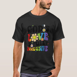 Camiseta O amor de Deus é cristão totalmente inclusivo Jesu
