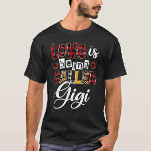 Camiseta O Amor De Heart Leopard Está Sendo Chamado Gigi Ha