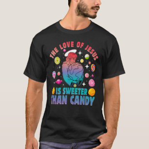 Camiseta O amor de Jesus é mais doce do que doce