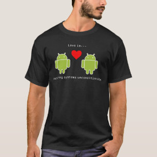 Camiseta O amor do Android é