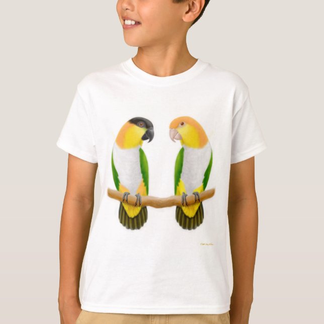Camiseta O amor do papagaio do Caique caçoa o t-shirt (Frente)