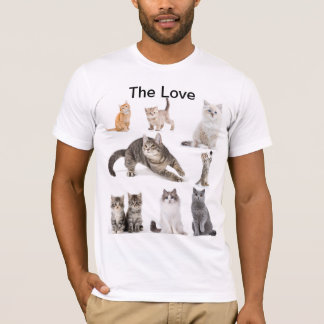 Camiseta O Amor dos Gatos