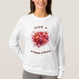 Camiseta O amor é a linguagem do coração, Dia dos Namorados