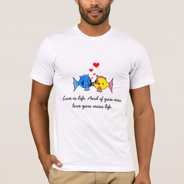 Camiseta "O amor é a vida" (Frente)