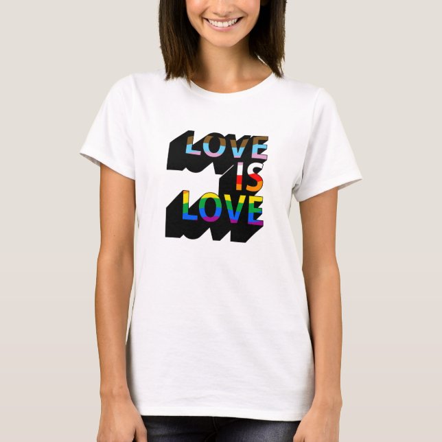 Camiseta O Amor é Amor 3D (Frente)