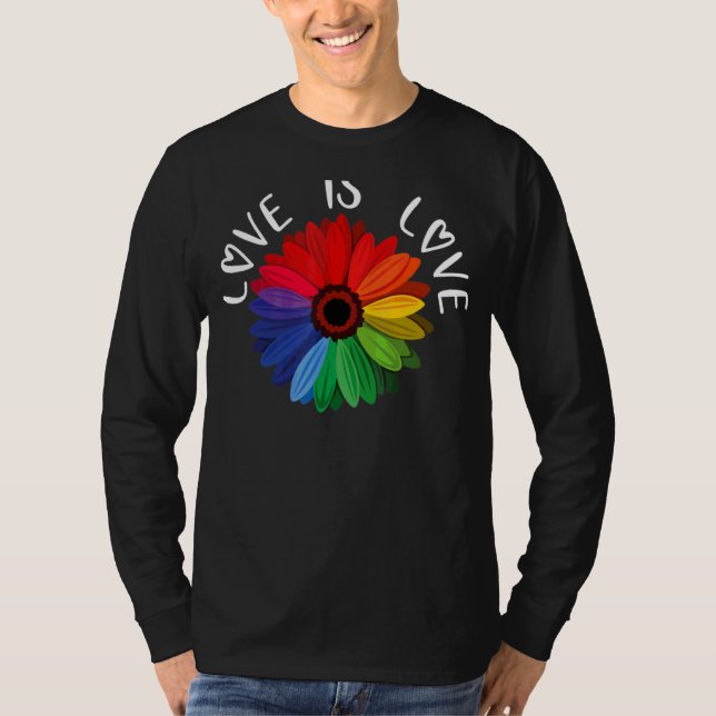 Camiseta O Amor É Amor Daisy Lgbt Gay (Frente)
