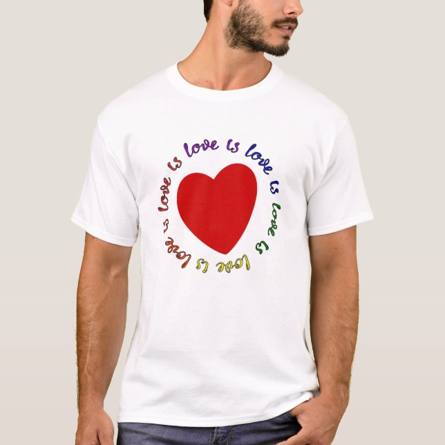 Camiseta o amor é amor é amor… (Frente)
