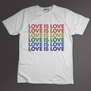 Camiseta O Amor é Amor Orgulho Gay Aliado LGBT Arco-íris LG