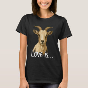 Camiseta O amor é cabra mãe pai animal de estimação Amante