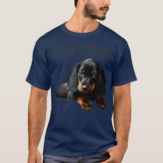 Camiseta O Amor É Cão De Dachshund
