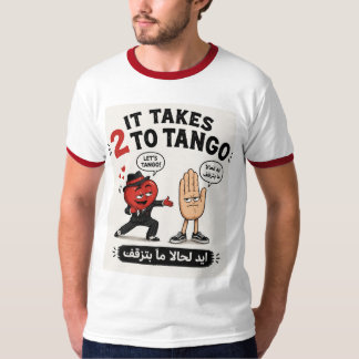 Camiseta O amor é cego. São necessários 2 para dançar tango