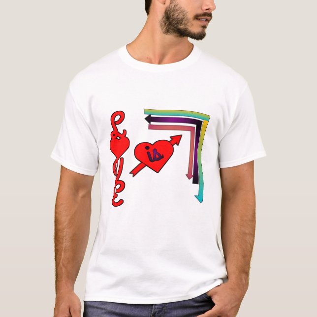 Camiseta O amor é colorido (Frente)