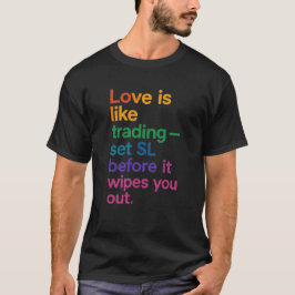 Camiseta O amor é como o T-Shirt da cotação de bolsa