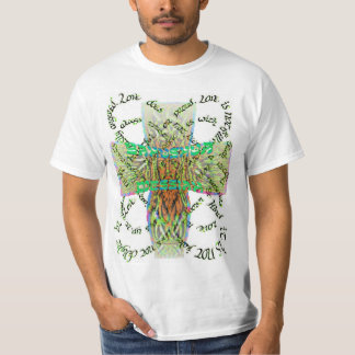 Camiseta O amor é cruz das messias de YAHushua transparente