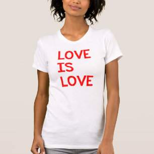 Camiseta O amor é direitos humanos da igualdade do