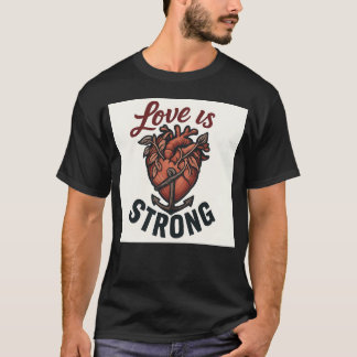 Camiseta O AMOR é Forte engraçado
