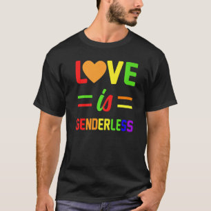 Camiseta O Amor é LGBT (Orgulho Bissexual LGBT) Gay de Lésb