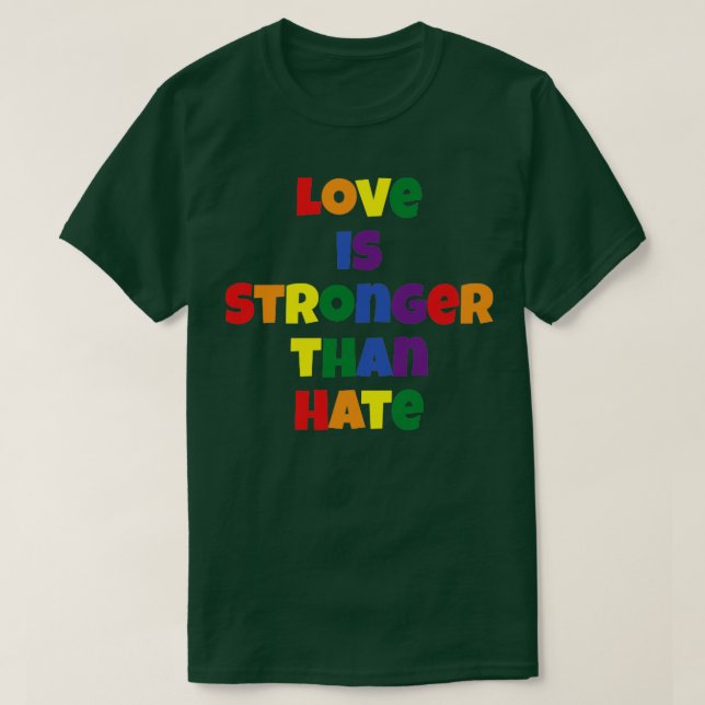 Camiseta O amor é mais forte que o ódio (Frente do Design)