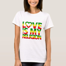Camiseta O amor é minha religião