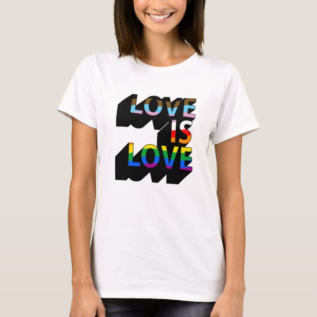 Camiseta O amor é o amor 3D (Frente)