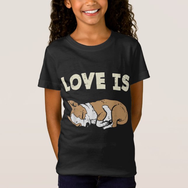 Camiseta O Amor É O Cão De Animais De Companhia Chihuahua C (Frente)