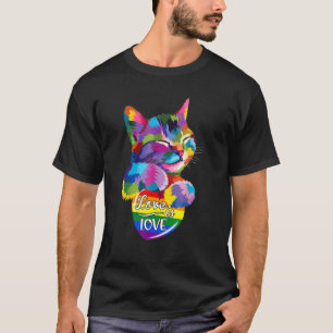 Camiseta O Amor É O Orgulho Cardíaco Glbt