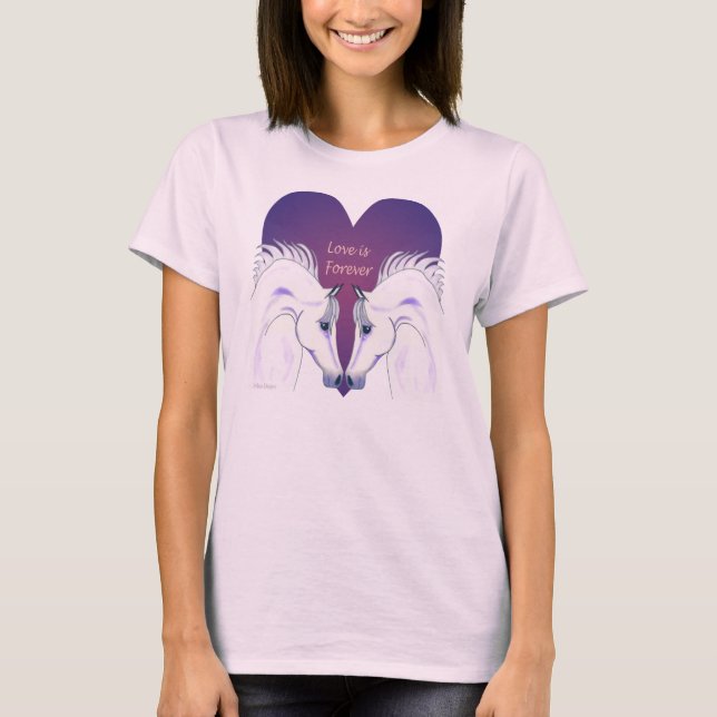 Camiseta O amor é para sempre T árabe da boneca das (Frente)