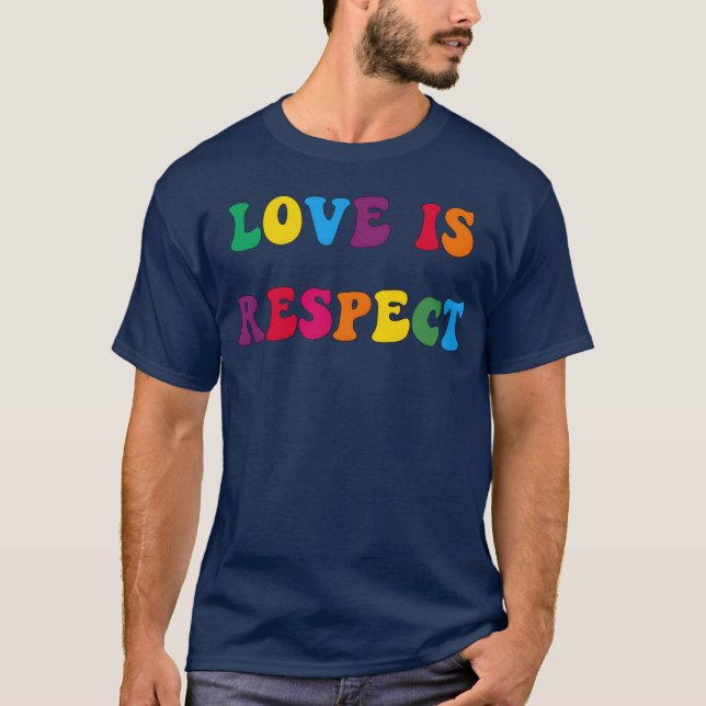Camiseta O Amor É Respeito engraçado (Frente)