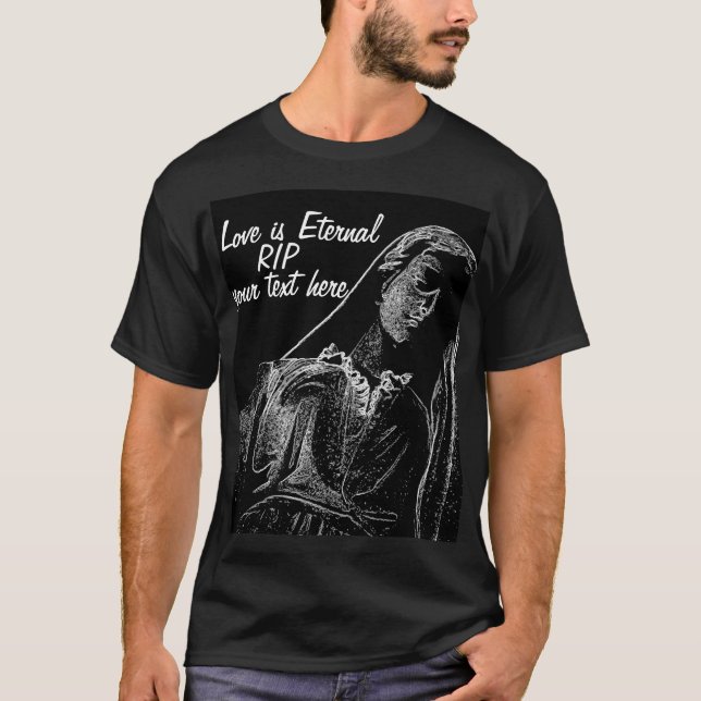 Camiseta O amor é t-shirt eterno da relembrança (Frente)