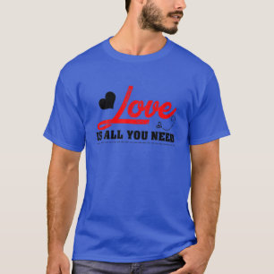 Camiseta O Amor É Tudo O Que Você Precisa, Namorados T, Nam