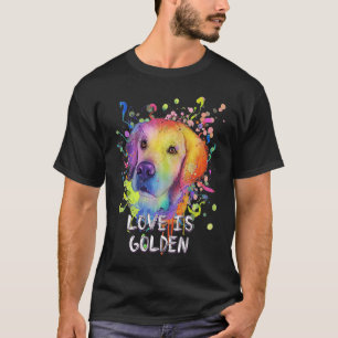 Camiseta O Amor É Um Animal Ouro, Ouro De Arma, Um Animal D