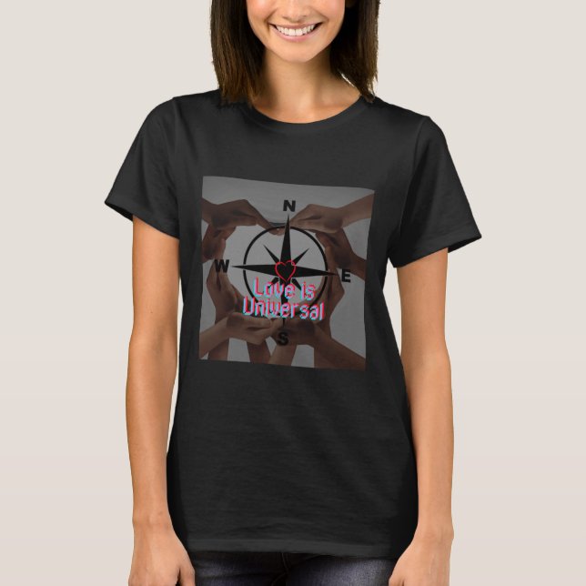 Camiseta O Amor É Um Autocolante (Frente)