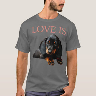 Camiseta O Amor É Um Cão Dachshund1