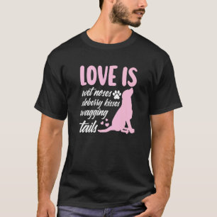 Camiseta O Amor É Uma Onda Molhada Slobbery Beijos Assustan