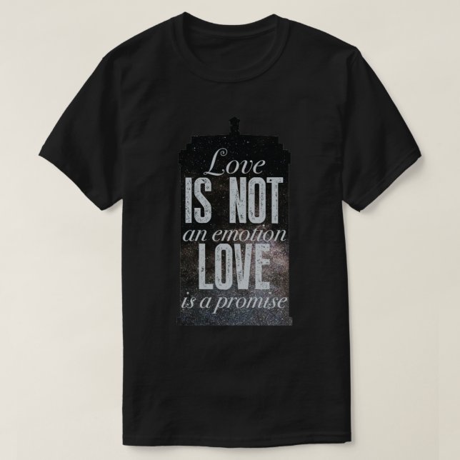 Camiseta O amor é uma promessa (Frente do Design)